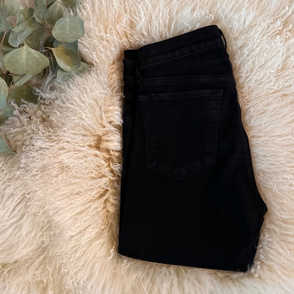 J Brand Black Coated Skinny Jean